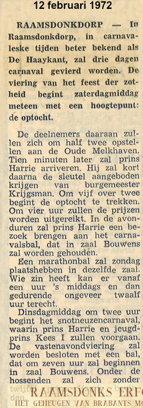 1972-02-12 -De Stem- Programma carnaval