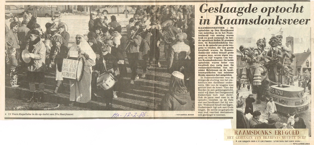 1986-02-12 -De Stem- geslaagde optocht raamsdonk en rveer